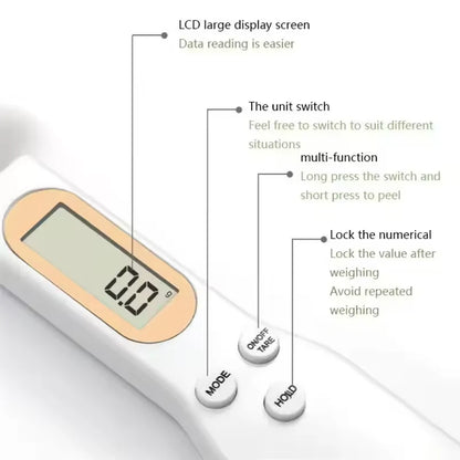 Digital Kitchen Scale Spoon – Precision Electronic Measuring