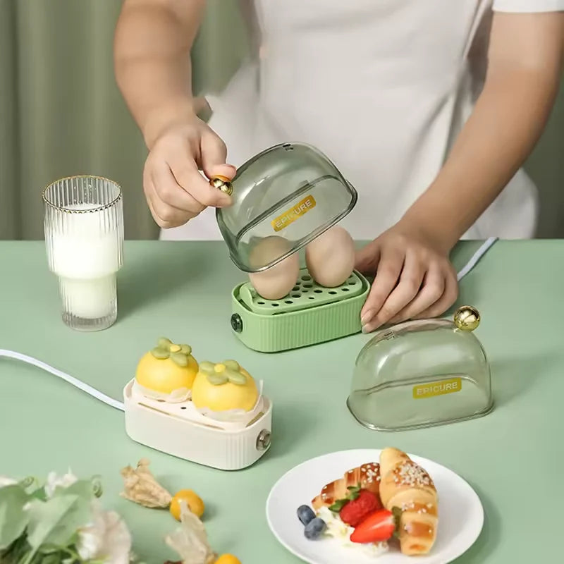 Electric Egg Cooker – Automatic Power Off Mini Steamer