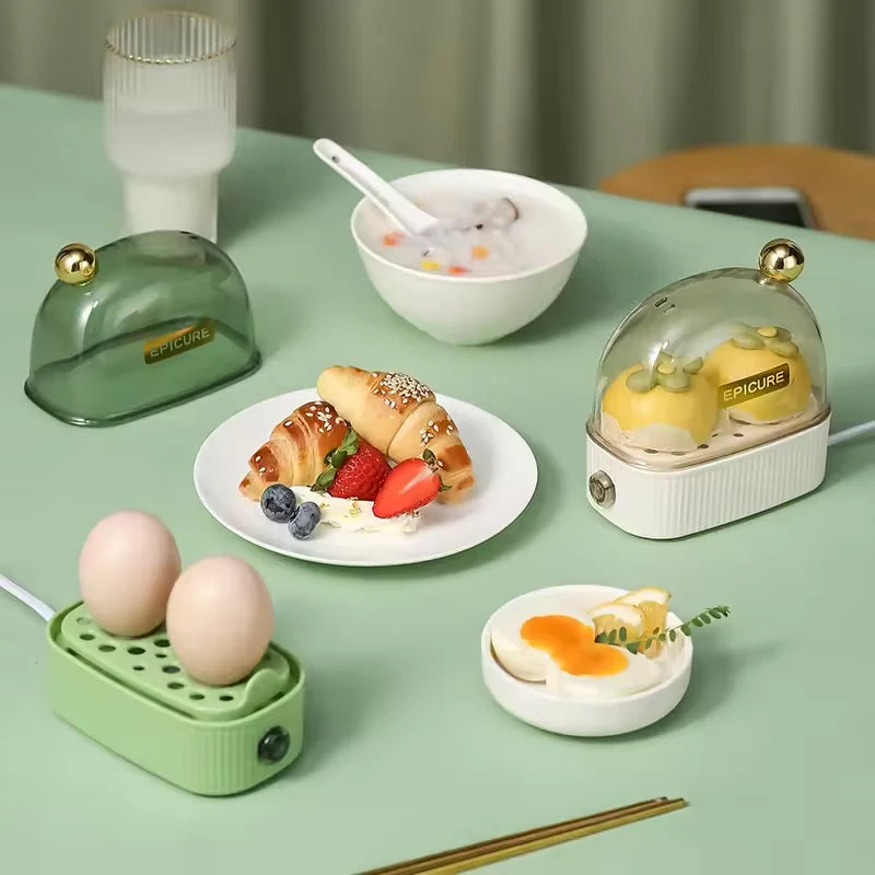 Electric Egg Cooker – Automatic Power Off Mini Steamer
