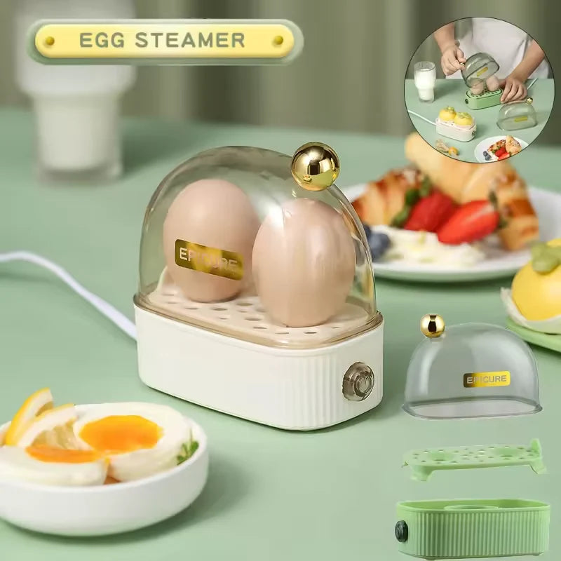 Electric Egg Cooker – Automatic Power Off Mini Steamer