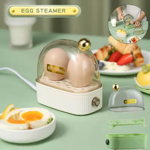 Electric Egg Cooker – Automatic Power Off Mini Steamer